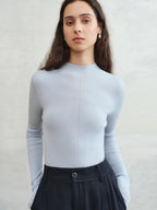 Premium Wool Mock Neck Thermal Layer Top