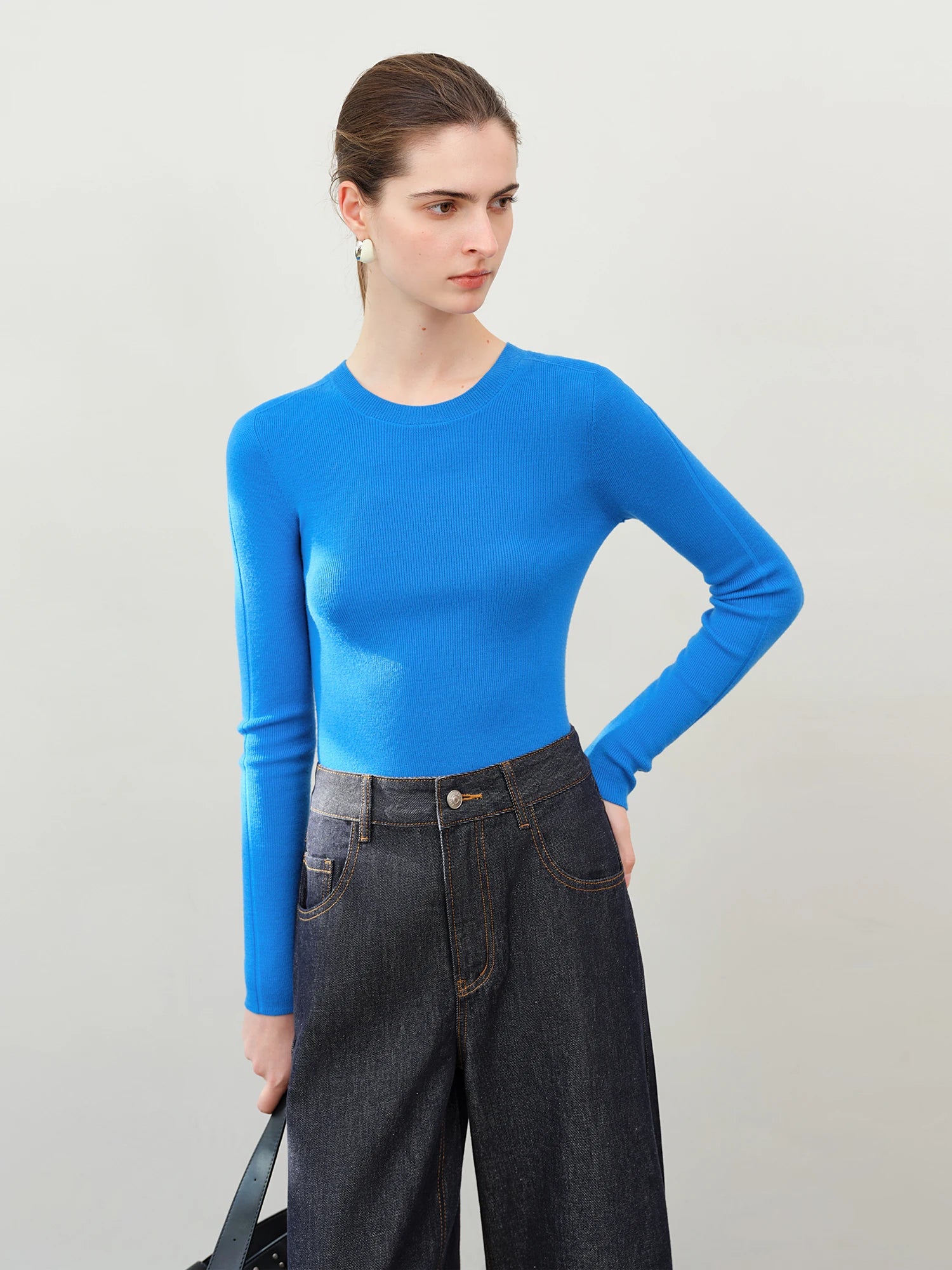 Premium Wool Mock Neck Thermal Layer Top