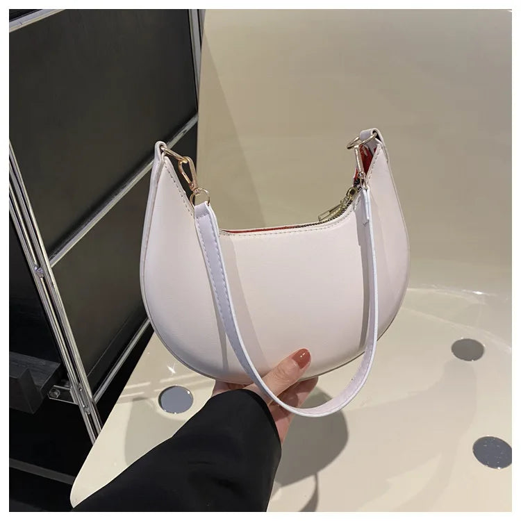 Elegant Crescent Moon Shoulder Bag for Women