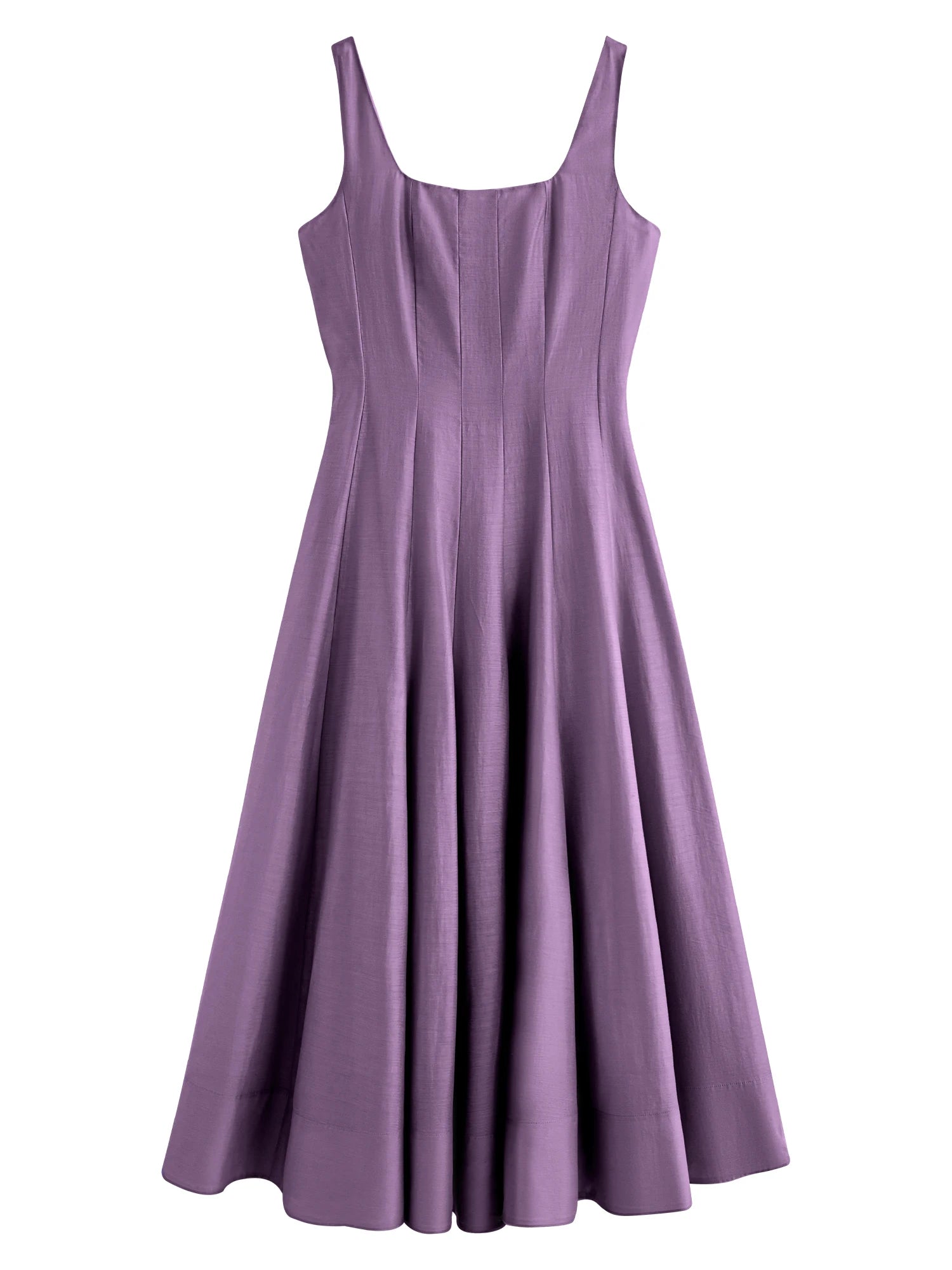 FSLE Three-dimensional Cutting High Waist Sleeveless Dress for Women 2025 Summer New Arrival Slimming Strappy Dress 25FS12099