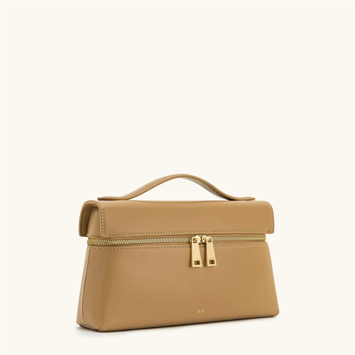 JW PEI Thea Women's Genuine Leather Handbag Lunchbox Style Top Handle Crossbody Bag Commuter-Friendly Shoulder Fashion,2025 New