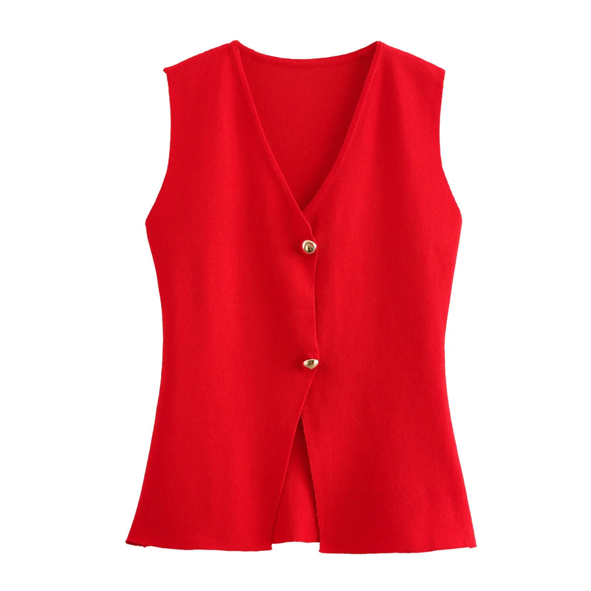 Elegant Women's Knit Vest - Sleeveless Summer Essential