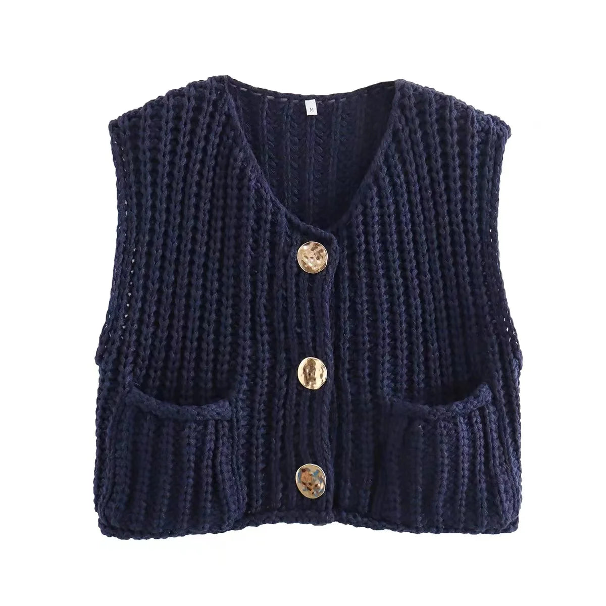 Chic Knit Sleeveless Vest for Women - Fall/Winter Essential