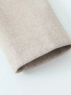 Willshela-Trincheira longa de ponto aberto feminino, decote em v vintage, mangas completas, roupas femininas chiques, moda sólida