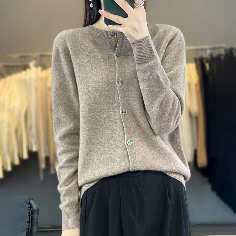 Luxurious Merino Wool Women's Cardigan