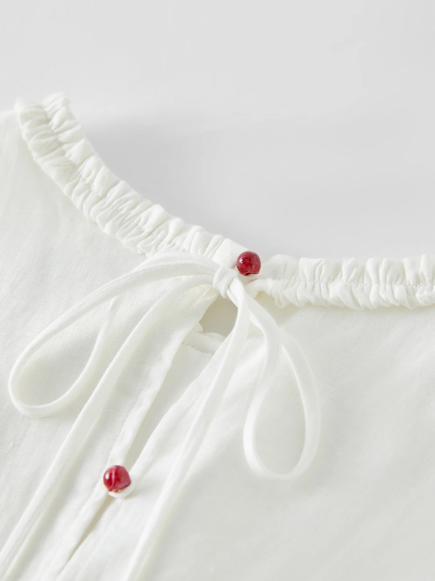 Fsle madeira orelha borda linho em torno do pescoço sem mangas vestido para o verão feminino 2025 nova chegada elegante bege vestido longo 25fs12773