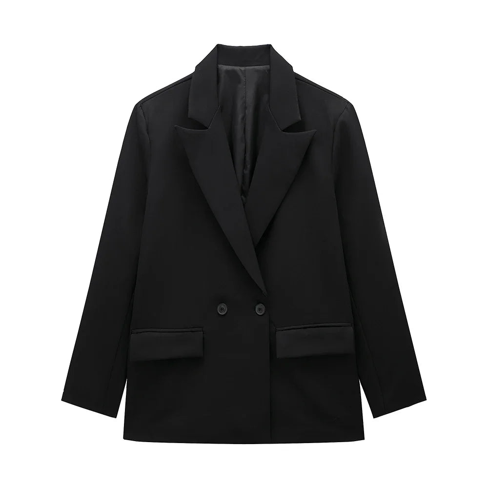 Vintage Double-Breasted Women's Blazer