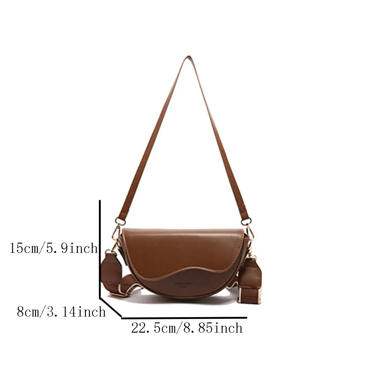 Casual minimalista senhoras crossbody sela saco elegante axilas saco na moda bolsa de ombro para mulher
