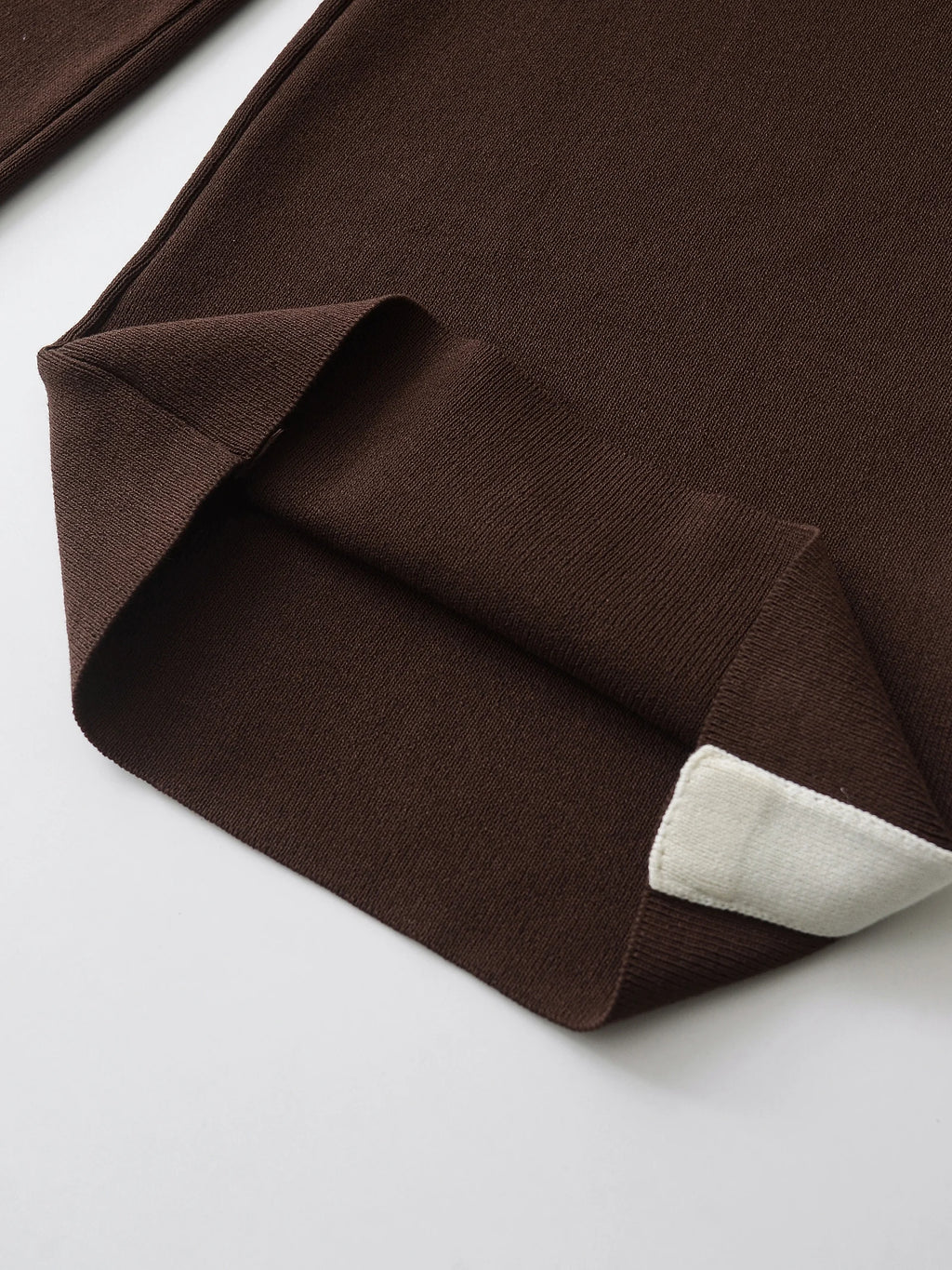 Duoperi moda feminina 2 peças conjuntos marrom pulôver sweatshirts & calças de cintura alta elástica feamle chique senhora calças conjunto