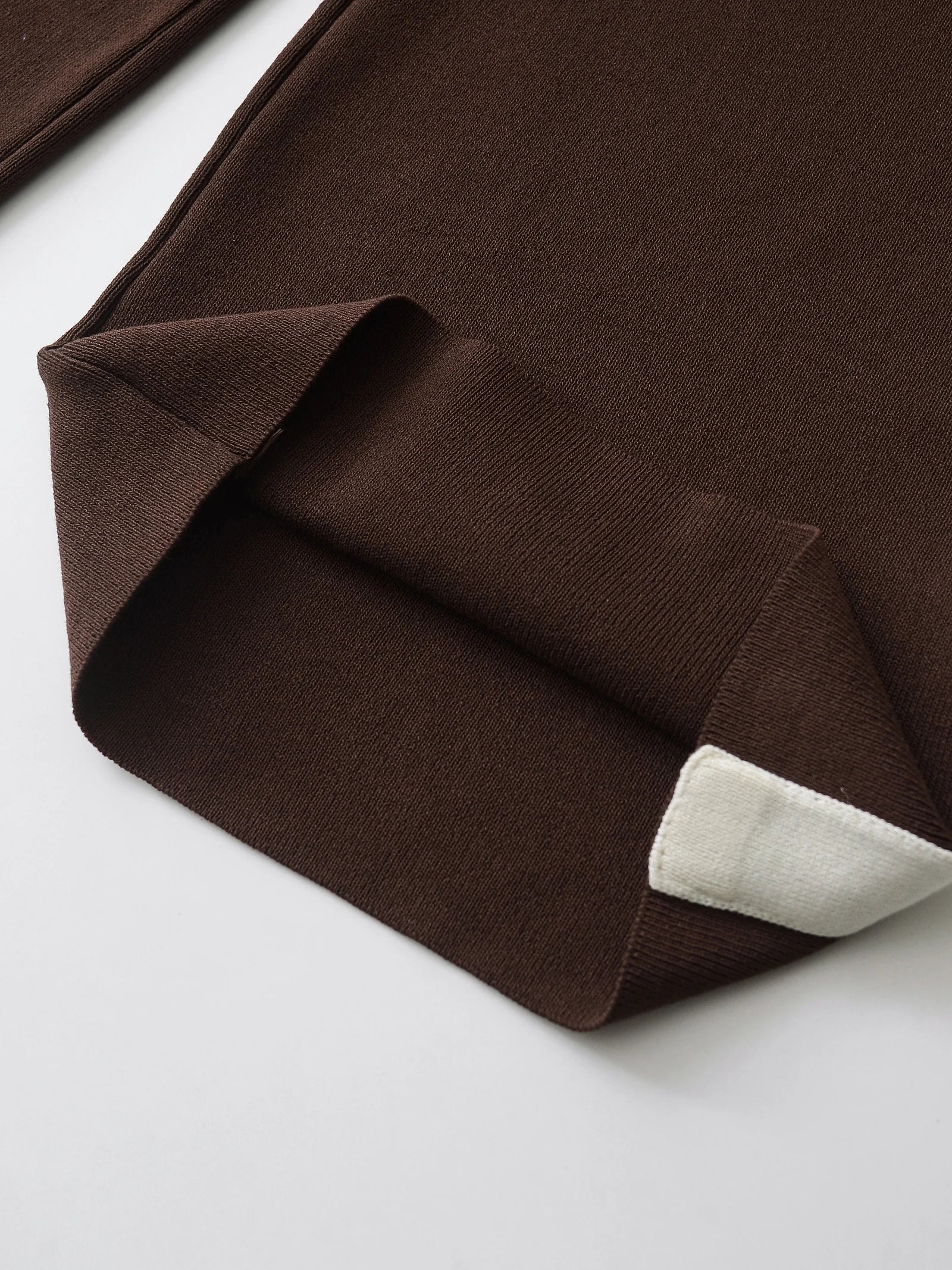 Duoperi moda feminina 2 peças conjuntos marrom pulôver sweatshirts & calças de cintura alta elástica feamle chique senhora calças conjunto