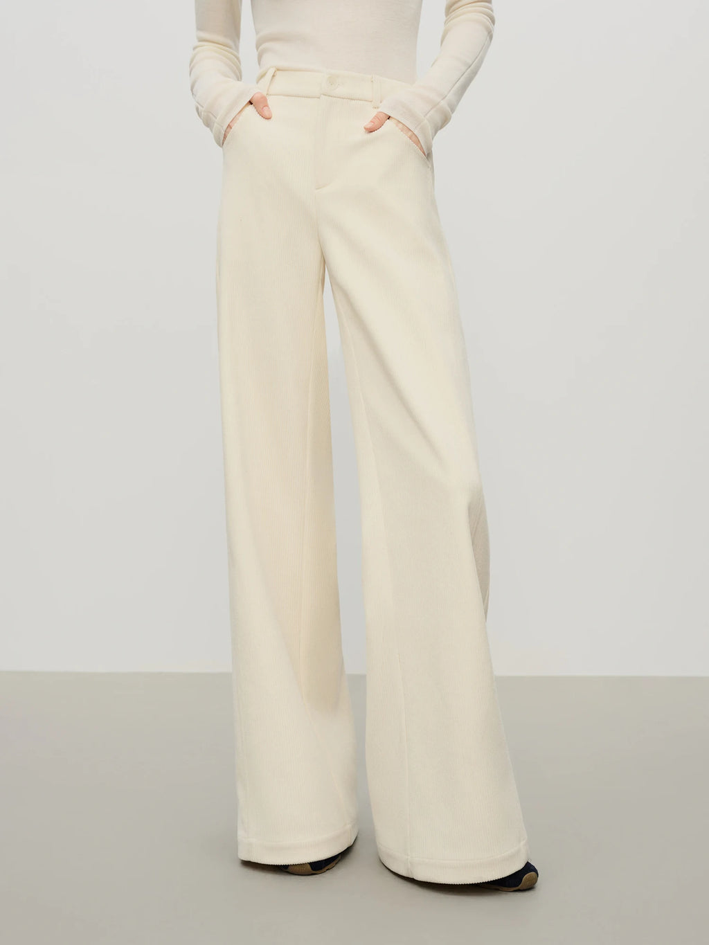 Vintage Relaxed Draped Trousers - Slimming Effect