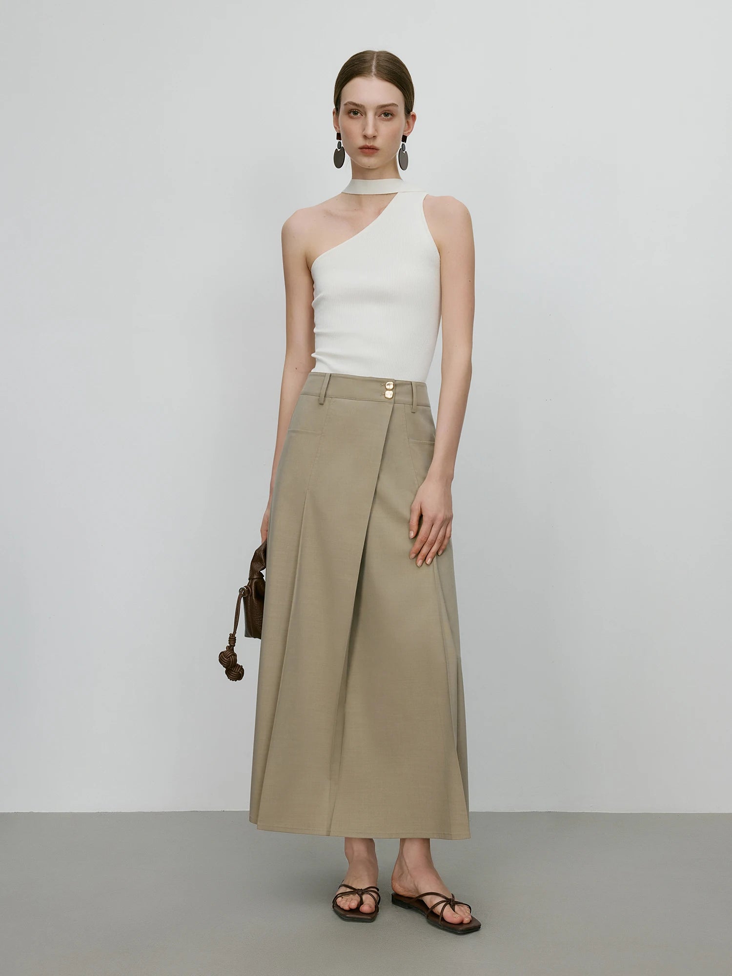 Fsle 【série premium】mialismo estilo dinheiro antigo colete conjunto de saia superior para mulheres 2025 verão nova chegada escritório senhora chique terno