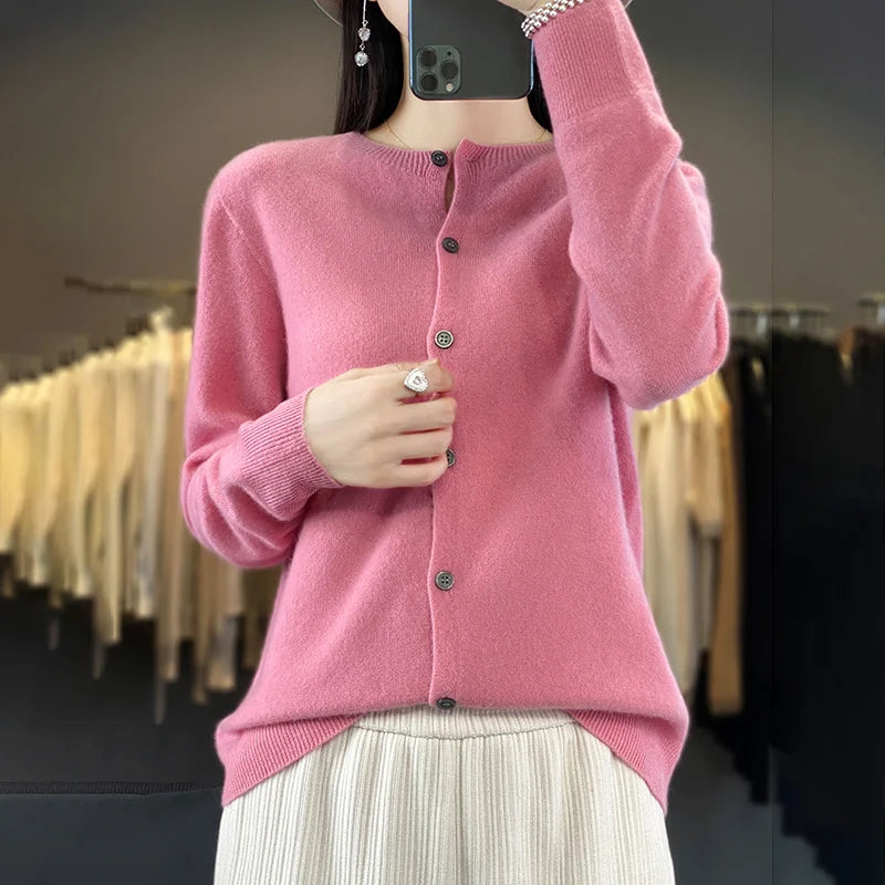 Luxurious Merino Wool Women's Cardigan