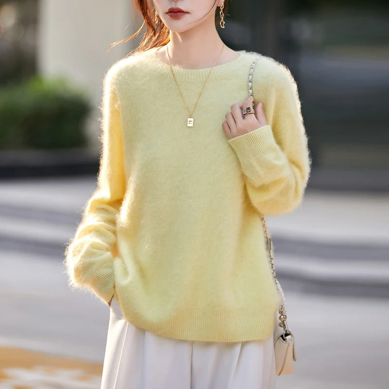 WinvyNee Luxurious Women's Wool & Cashmere Sweater