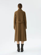 FSLE Office Lady Double Sided Wool Coat Women's Autumn Winter 2024 New High-end Woolen Coat Casual Loose Coats 24FS14435