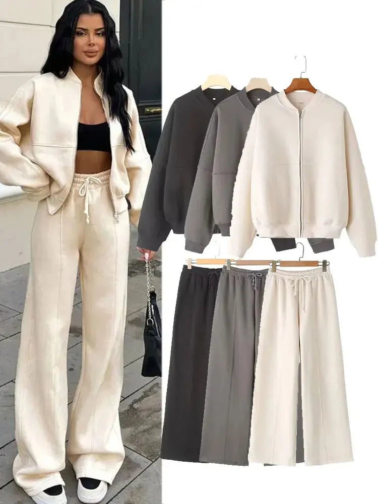 Elegant Women's Autumn/Winter Tracksuit Set