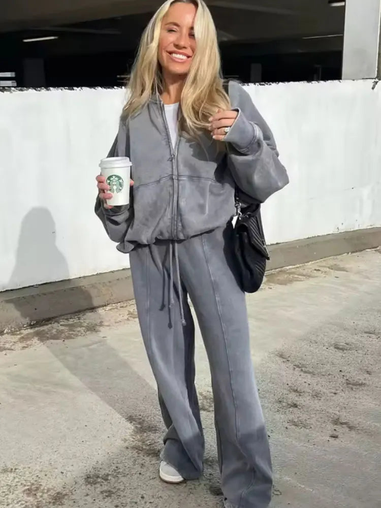 Elegant Women's Autumn/Winter Tracksuit Set