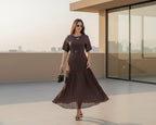 Chic Pleated Maxi Dress