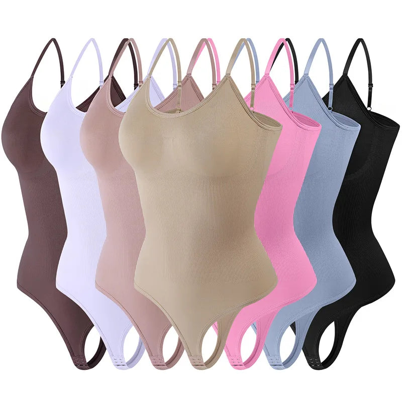 Shapewear bodysuit tanga fajas colombianas corpo shaper feminino sem costura controle de barriga emagrecimento bainha barriga plana para roupa interior