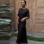 Chic Pleated Maxi Dress
