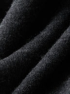 FSLE 2025 Autumn Wool Blend Knit Cardigan Women's Contrast Fake Two-Piece Minimalist Y2K Coquette Office Chic Top 25FS13012