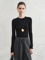 Premium Wool Mock Neck Thermal Layer Top