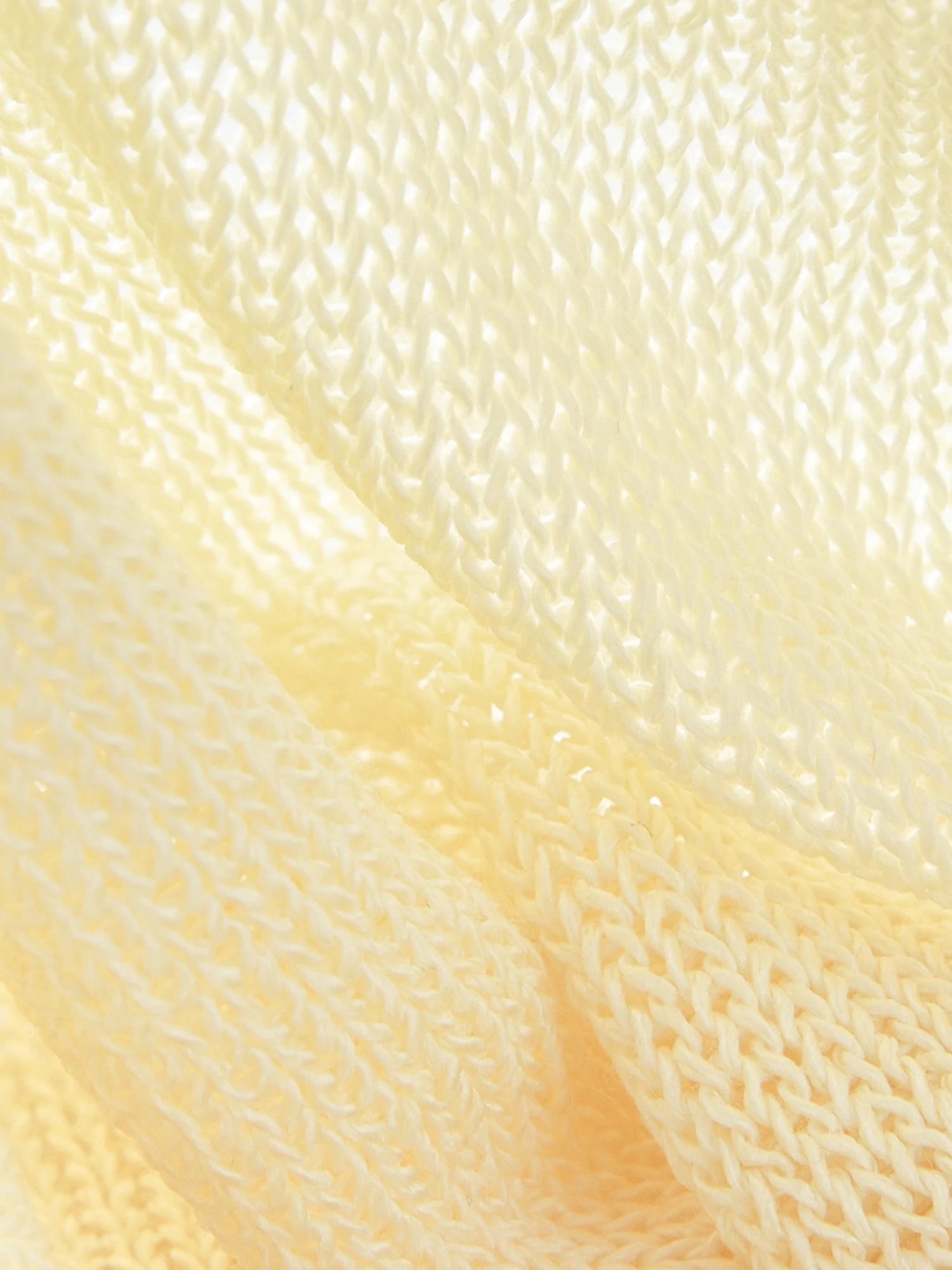 FSLE 2025 Autumn Women's Mesh Knit Cardigan Yellow White Color Top Block Round Neck Long Sleeve Y2K Coquette Office Chic Top