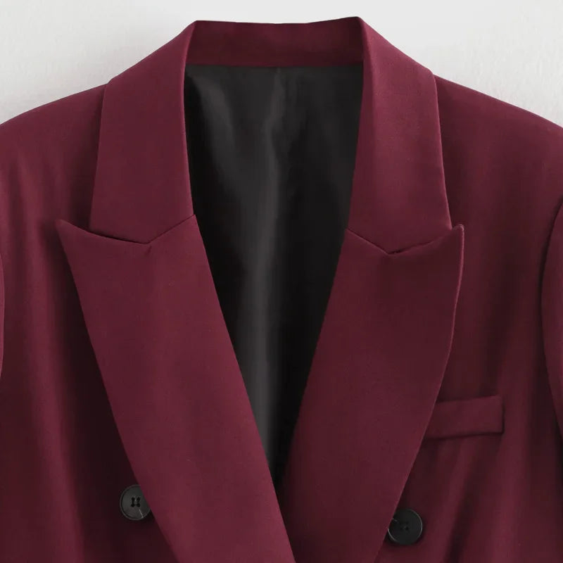 Mujer blazers femininos retos escritório longo blazer mulher 2025 manga longa blazer de grandes dimensões para mulheres outerwears vintage novos casacos