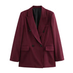 Elegant Long Women's Blazer - Vintage Style